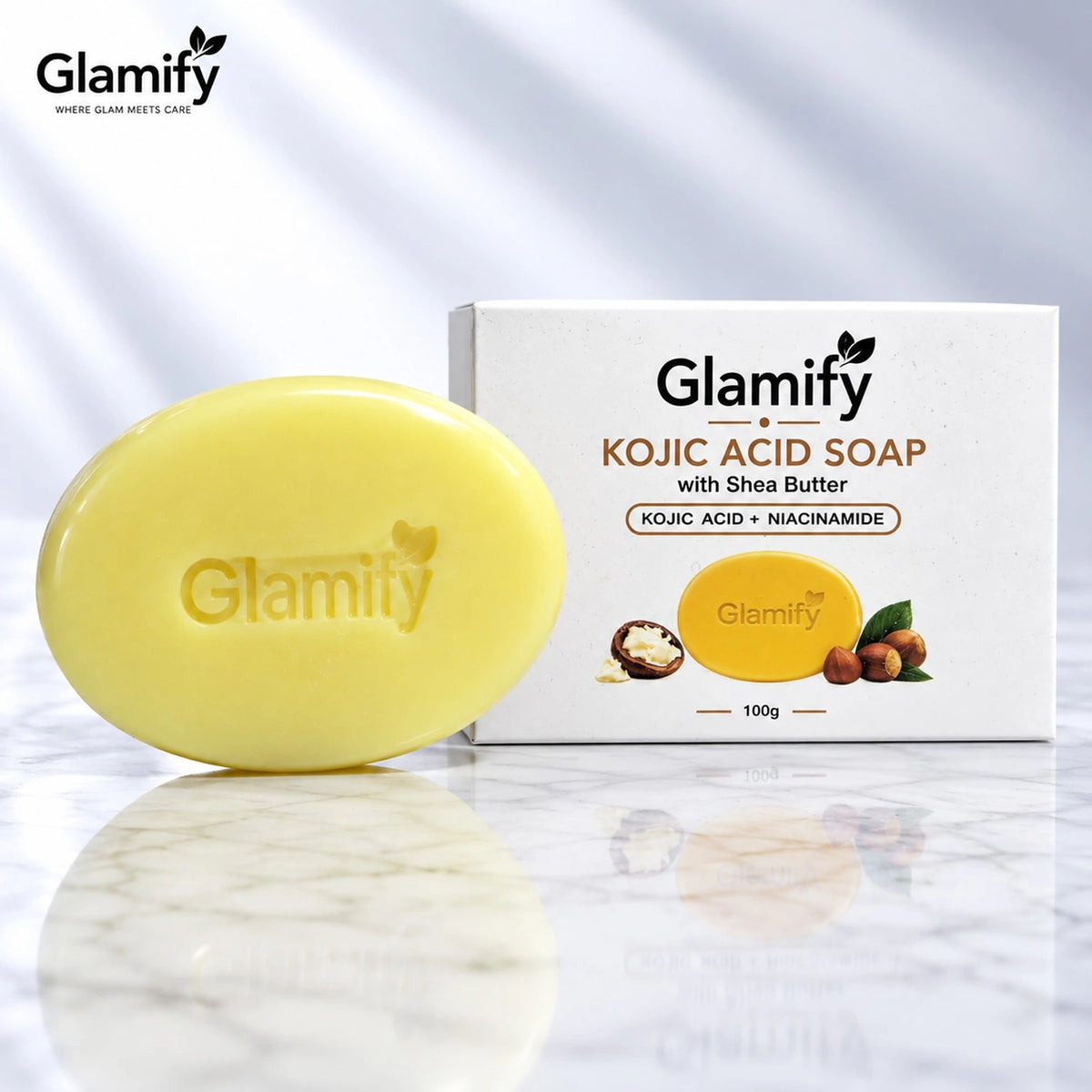 KOJIC ACID SOAP WITH SHEA BUTTER - For Normal and Oily Skin
