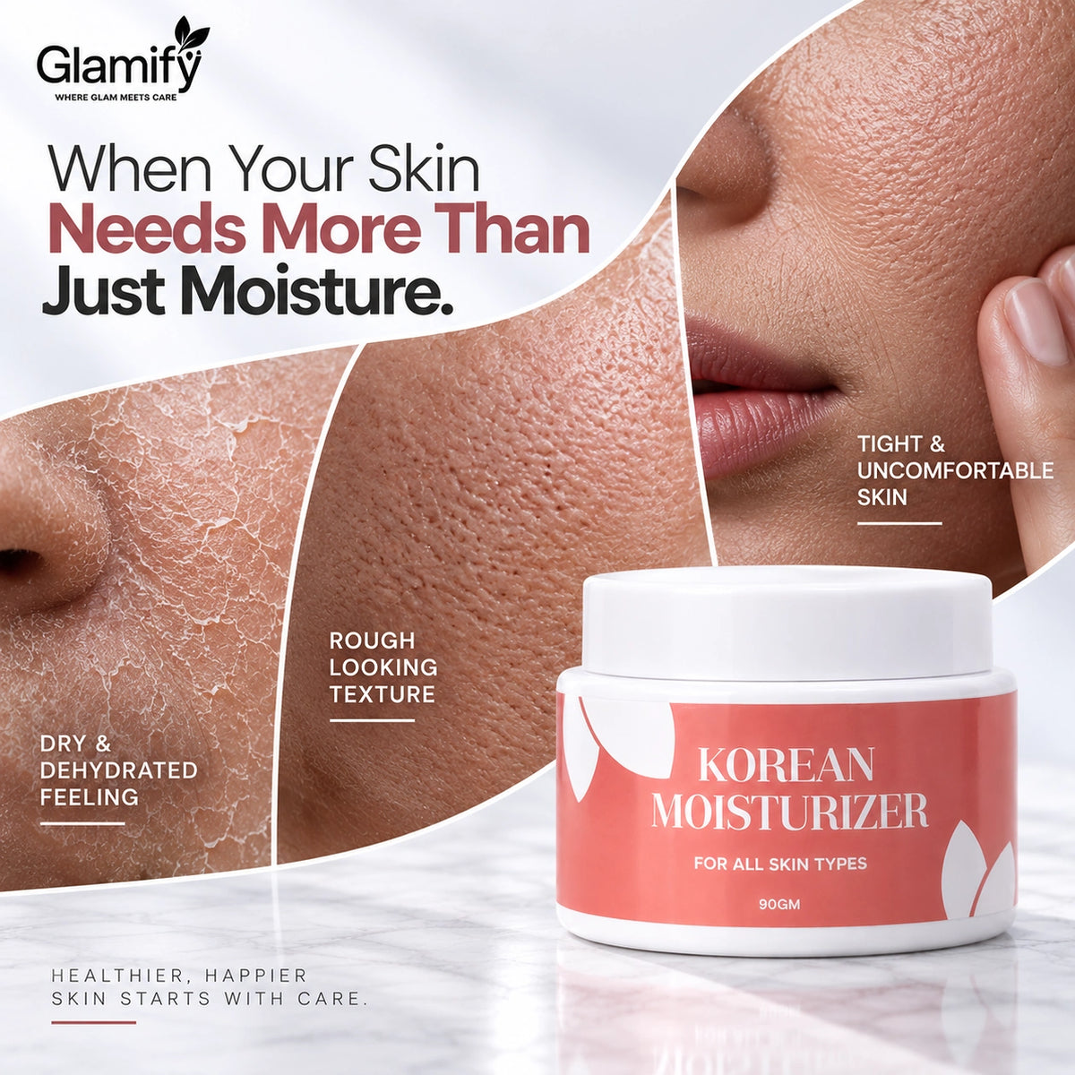 KOREAN GLASS SKIN MOISTURIZER - For All Skin Types I 90GM