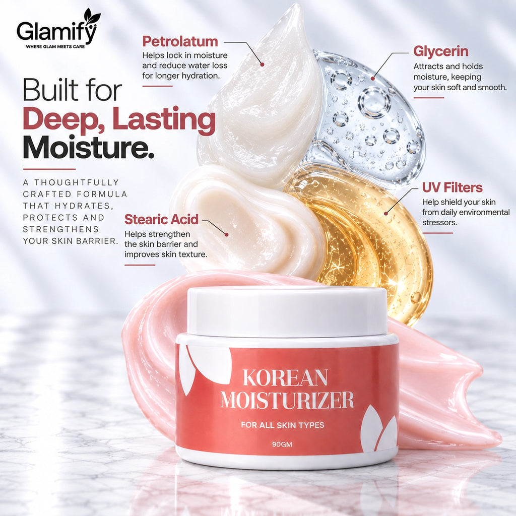 KOREAN GLASS SKIN MOISTURIZER - For All Skin Types I 90GM