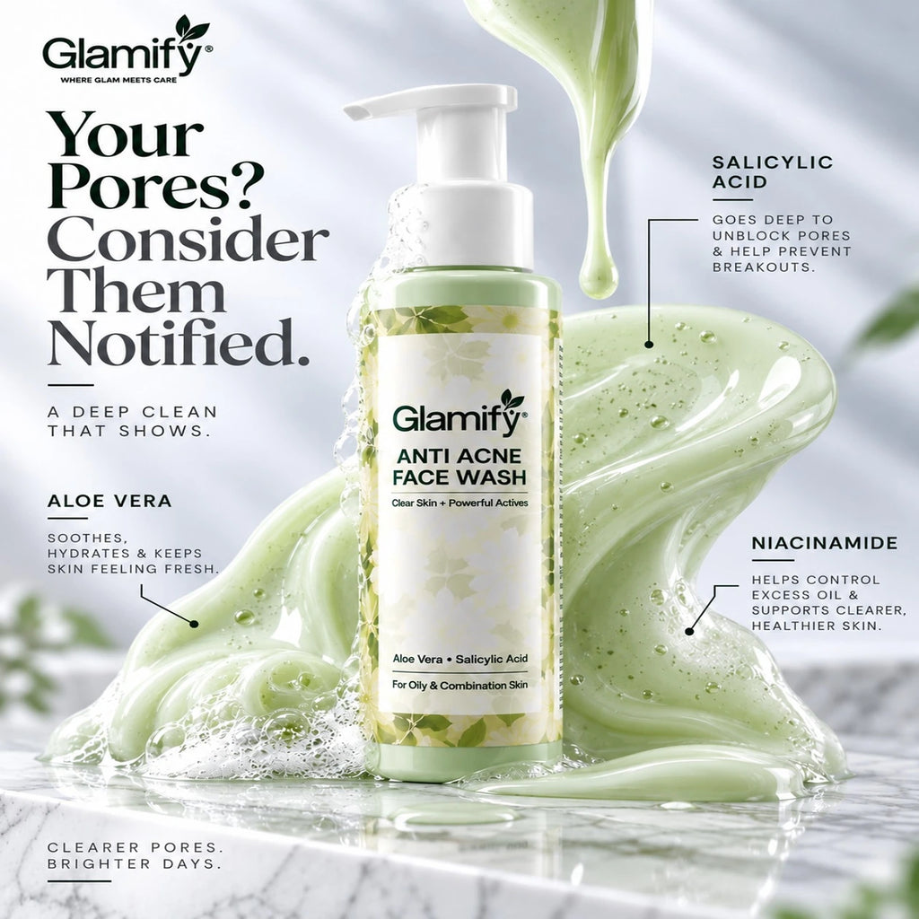 ANTI ACNE FACE WASH - For Oily & Acne Prone Skin