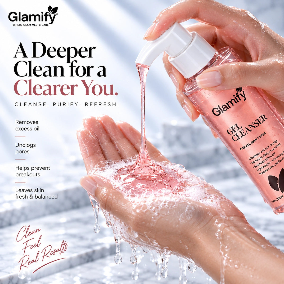 GEL CLEANSER - For Oily & Combination Skin