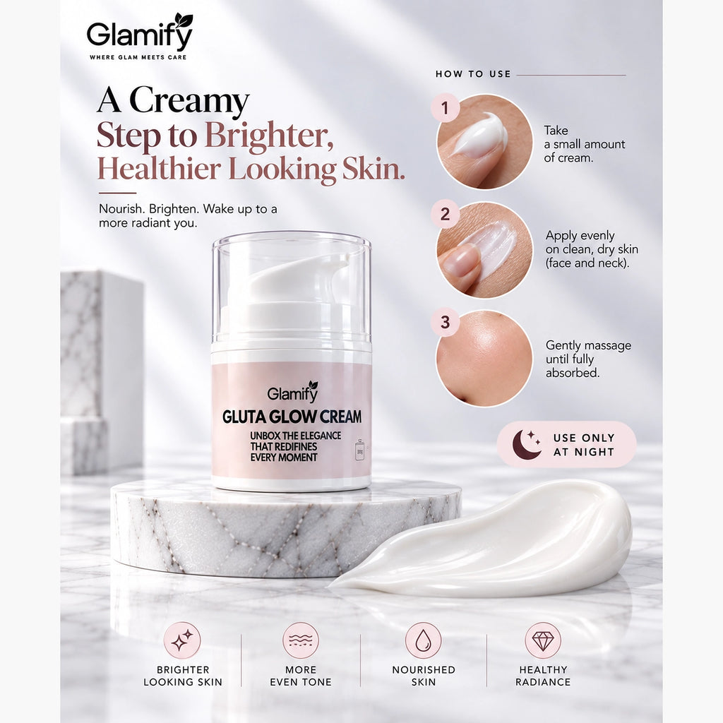 GLUTA GLOW CREAM - For Oily , Normal & Combo Skin
