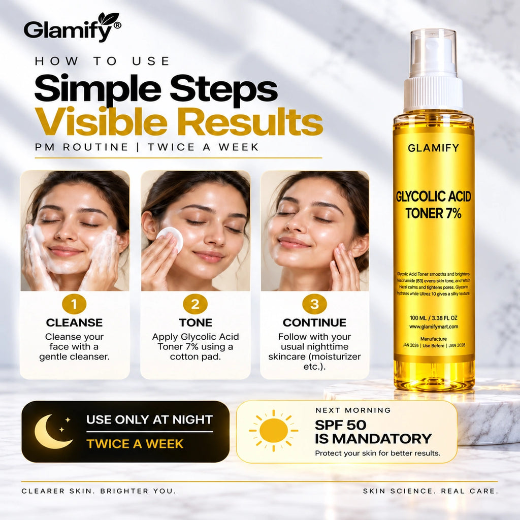 GLYCOLIC ACID TONER - For Oily ,Normal & Combination Dull Skin