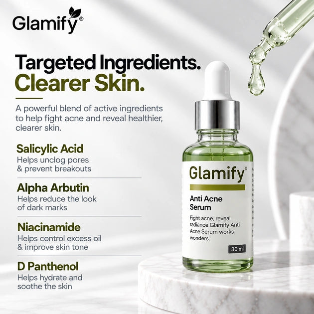 ANTI ACNE SERUM - For Oily , Combination & Acne Prone Skin