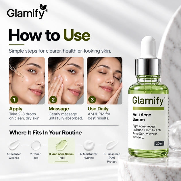 ANTI ACNE SERUM - For Oily , Combination & Acne Prone Skin