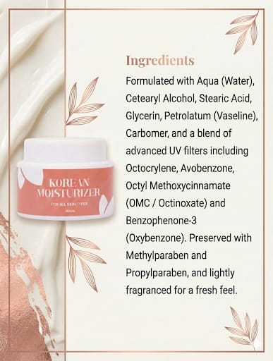 Glamify Korean Moisturiser with UV Protection - Image 4